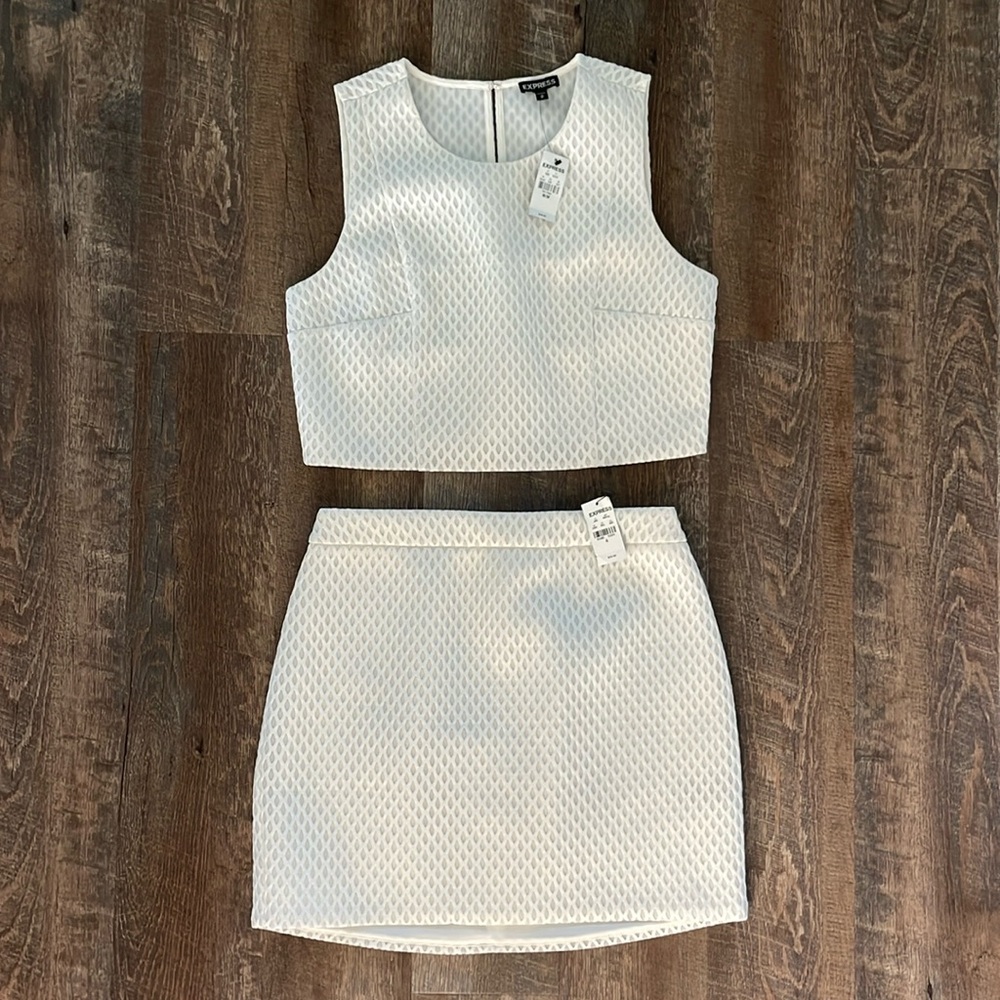Express two piece skirt set